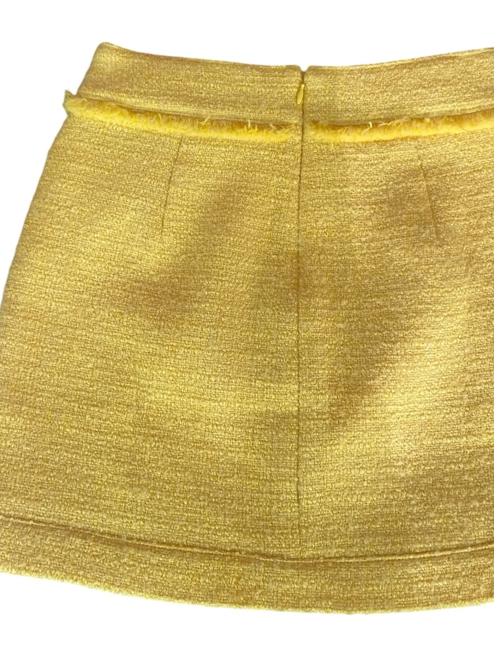 J. Crew Yellow Tweed Pocket Mini Skirt - Picture 3 of 4